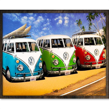 Volkswagen Bussen - Diamond Painting - 40x50cm - Vierkant